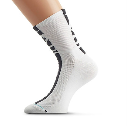 Assos summerSocks Mille fietssokken 9cm wit unisex AS136062250V